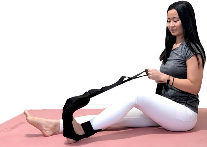 YAGHZU Foot and Calf Stretcher - Stretching Strap for Plantar Fasciitis, Achilles Tendonitis, Heel Spurs, Foot Drop, & Hamstring, Versatile Stretch Strap Used as Leg stretcher, Hamstring Stretcher and Foot Stretcher - Image 1